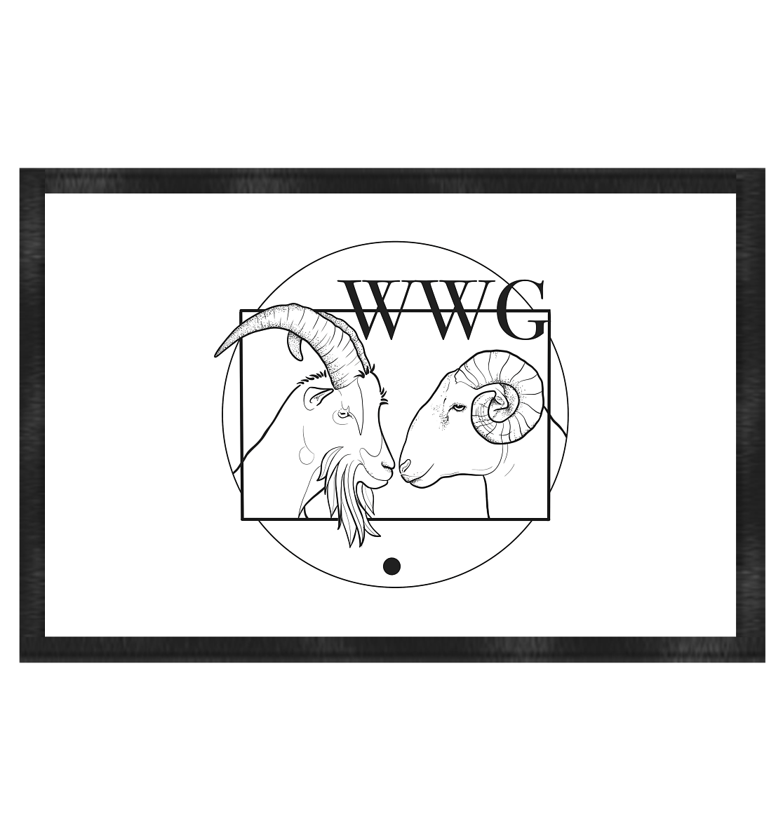 Wanfrieder Weidegemeinschaft Druck - Fußmatte 60x40cm