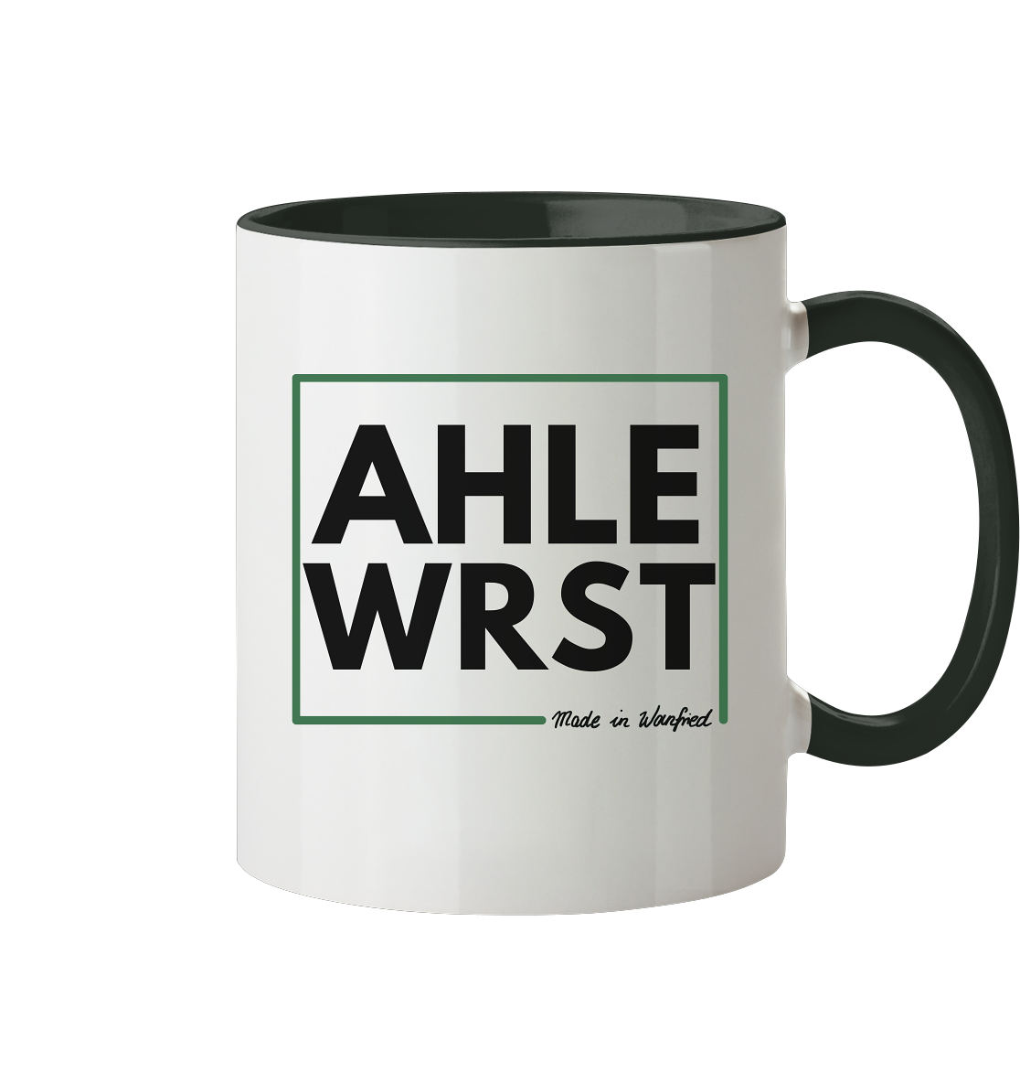 AHLE WRST - Made in Wanfried - Tasse zweifarbig