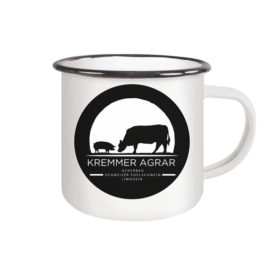 Kremmer - Emaille Tasse (Black)