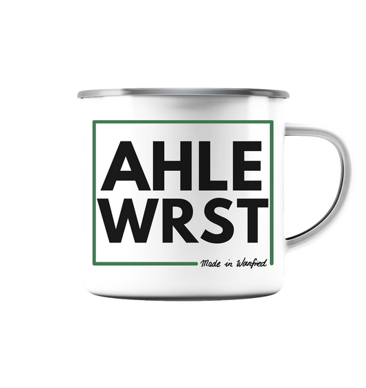 AHLE WRST - Made in Wanfried - Emaille Tasse (Silber)