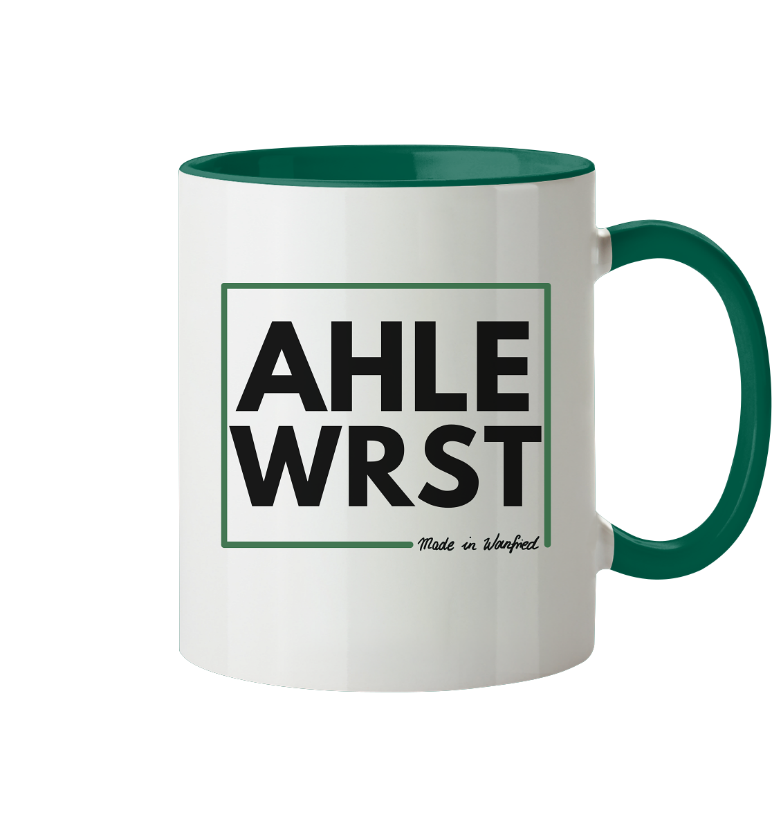 AHLE WRST - Made in Wanfried - Tasse zweifarbig